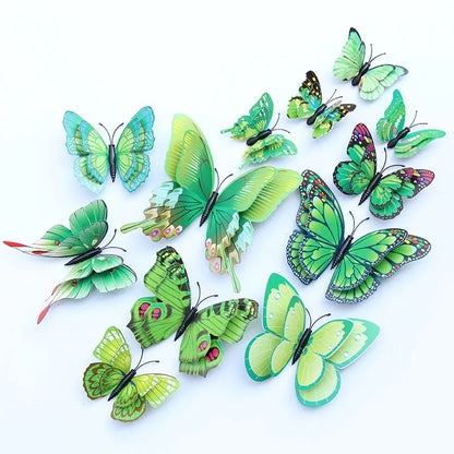 12pcs 3D Butterfly Wall Stickers