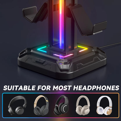 LED Headphone Controller Stand