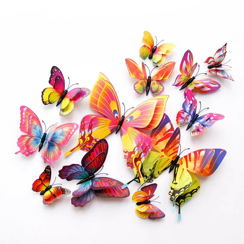 12pcs 3D Butterfly Wall Stickers