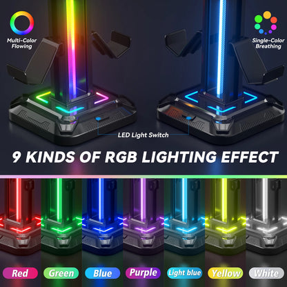 LED Headphone Controller Stand