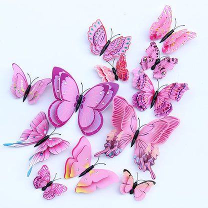 12pcs 3D Butterfly Wall Stickers