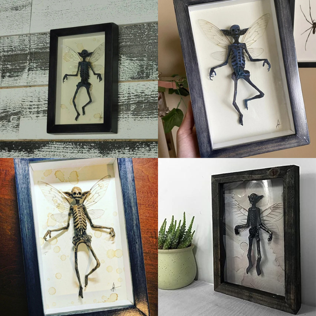 Gothic Mummified Fairy Decor